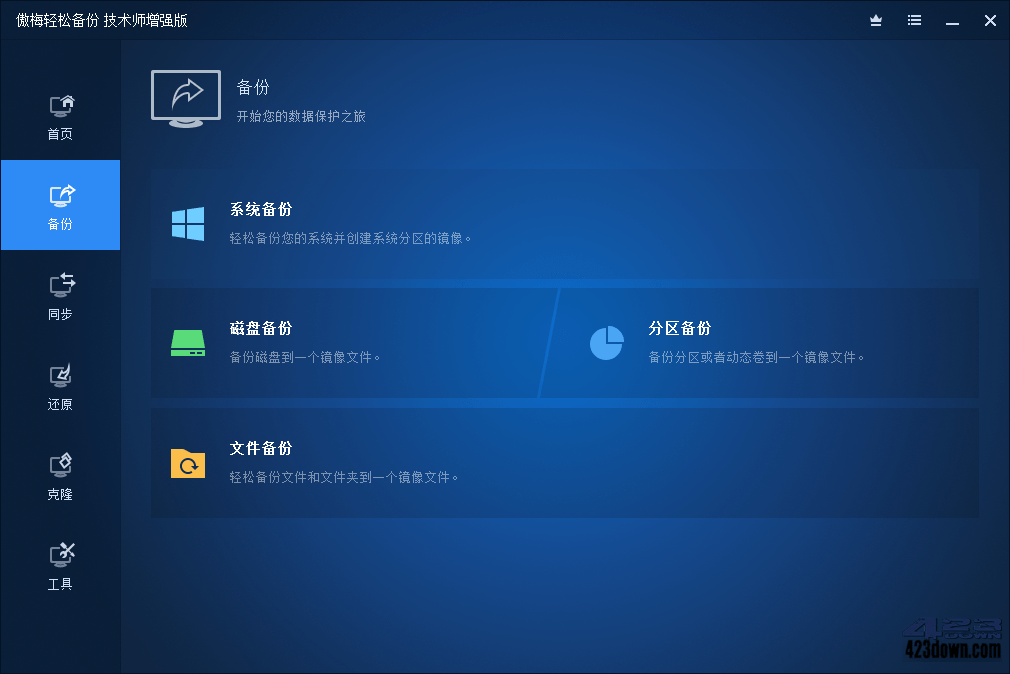 傲梅轻松备份破解版AOMEI Backupper 8.1.0