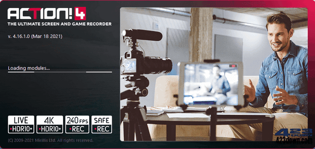 Mirillis Action中文破解版V4.47.0绿色便携版