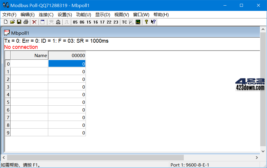Modbus Poll v9.9.2_Build 1690 汉化破解版