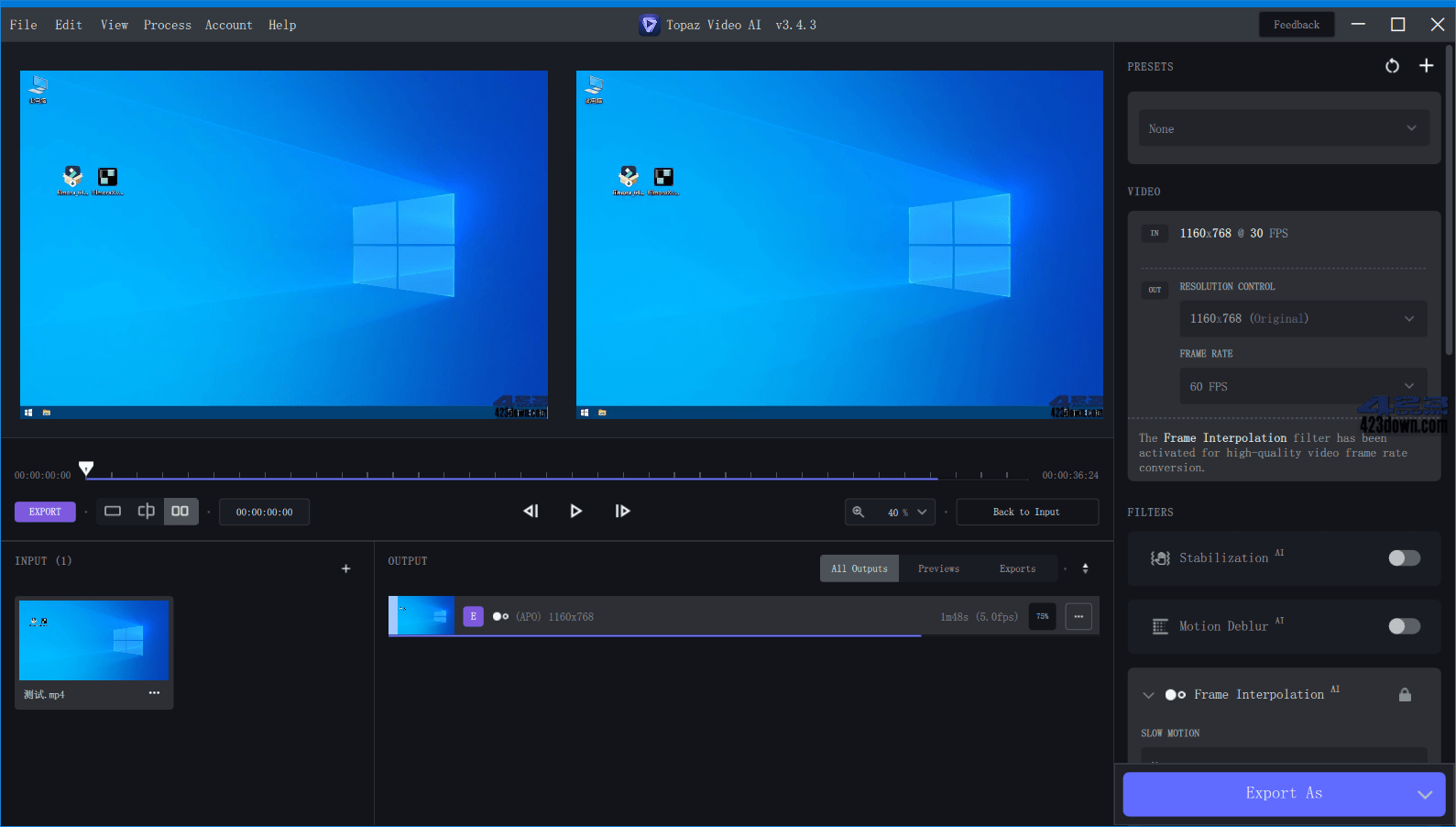 Topaz Video AI破解版(视频修复软件) v7.1.5