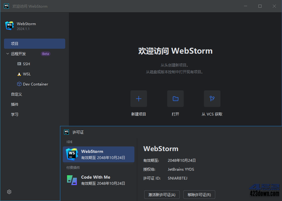 webstorm2025中文激活版2025.3.1.0正式版